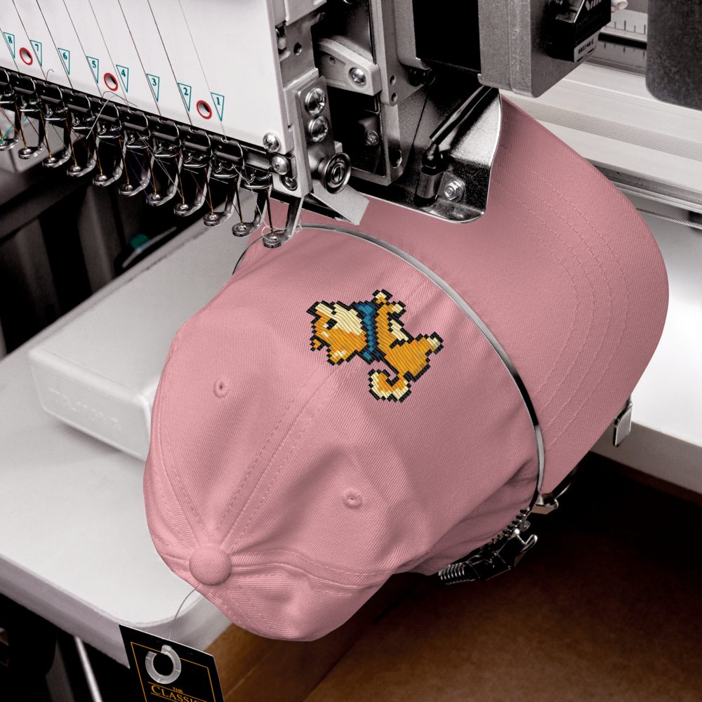 San Pixel Sprite Embroidered Dad Hat