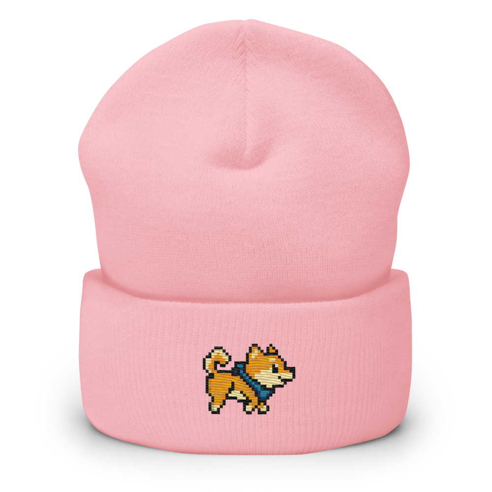San Pixel Sprite Embroidered Cuffed Beanie