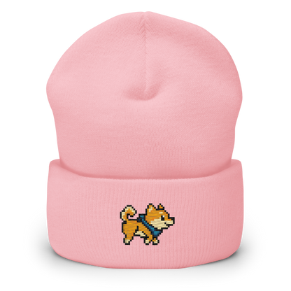 San Pixel Sprite Embroidered Cuffed Beanie