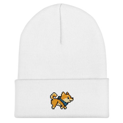 San Pixel Sprite Embroidered Cuffed Beanie