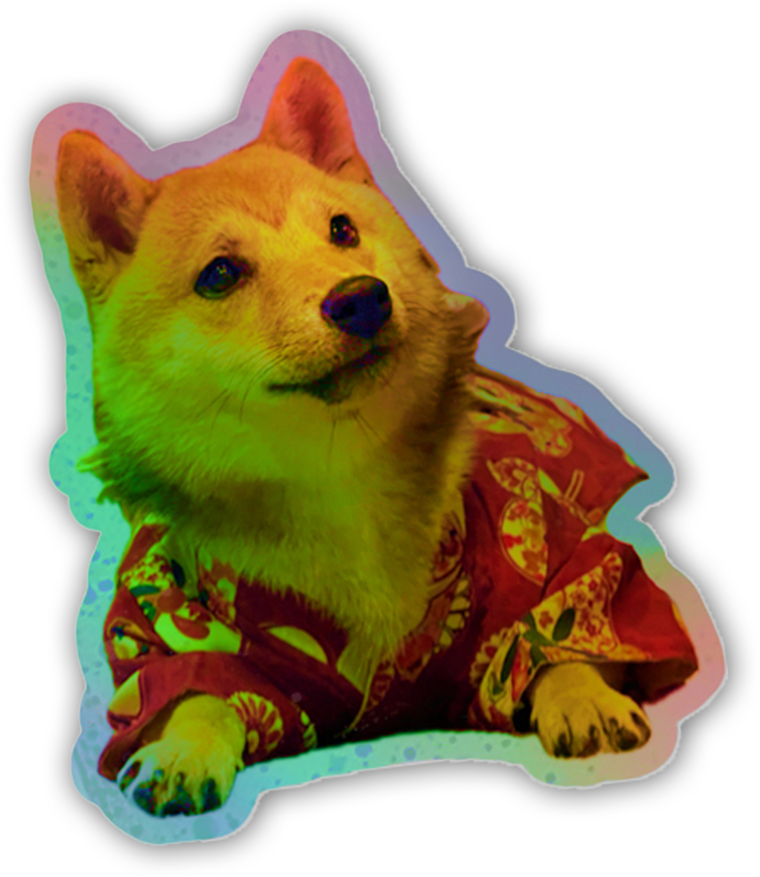 Holographic Sticker: San in Kimono
