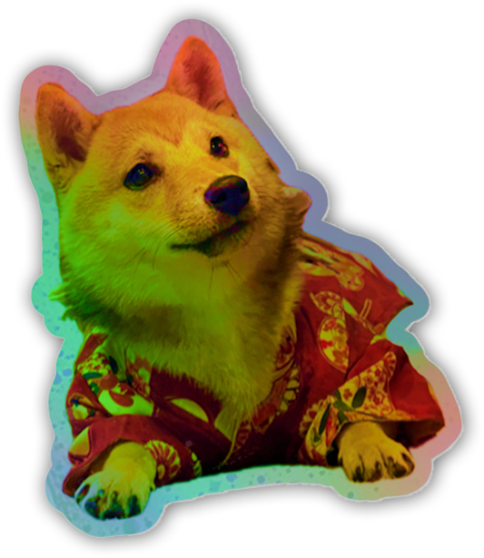 Holographic Sticker: San in Kimono