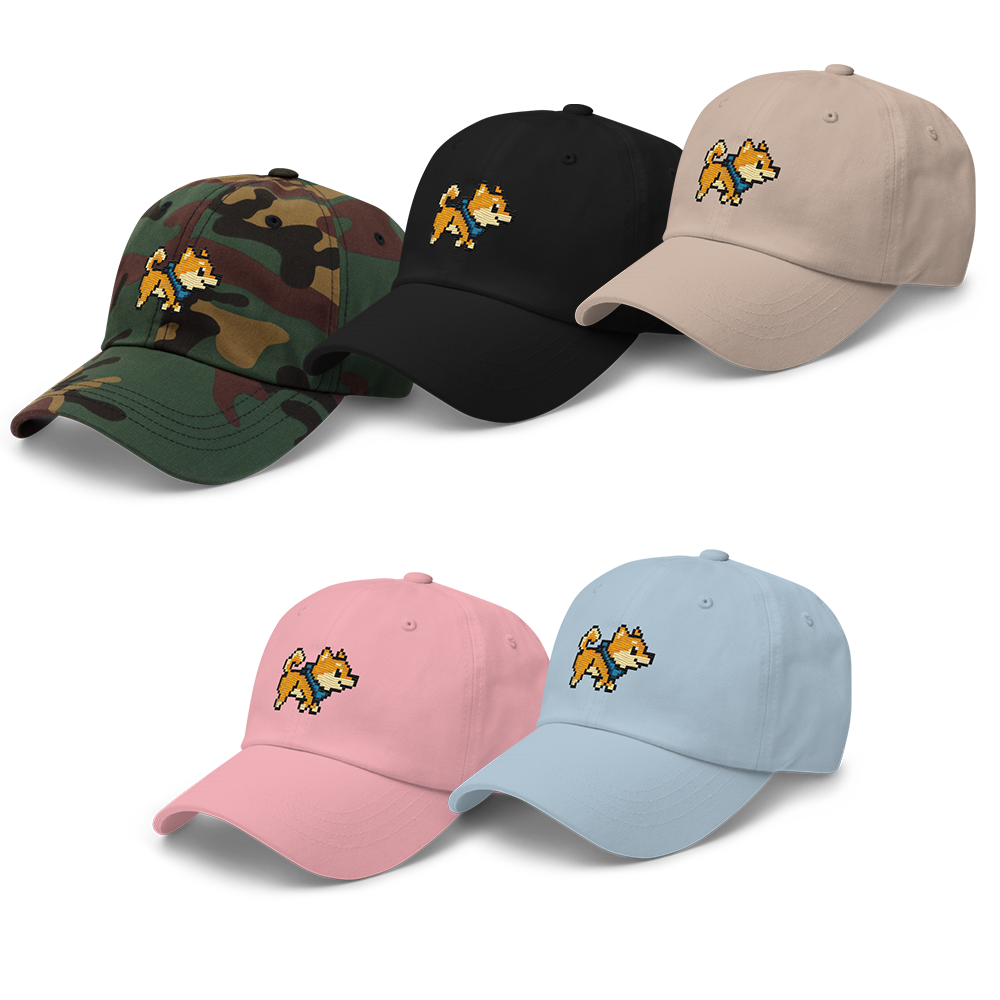 San Pixel Sprite Embroidered Dad Hat