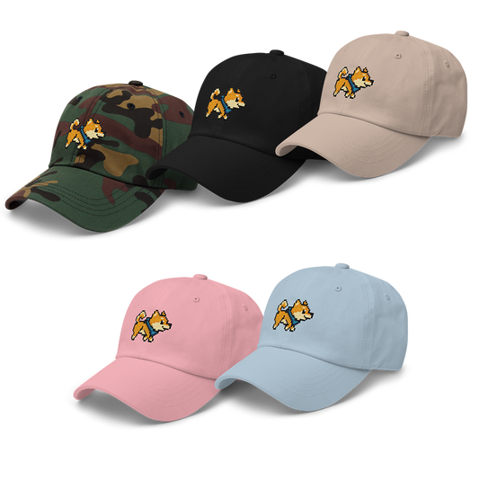 San Pixel Sprite Embroidered Dad Hat