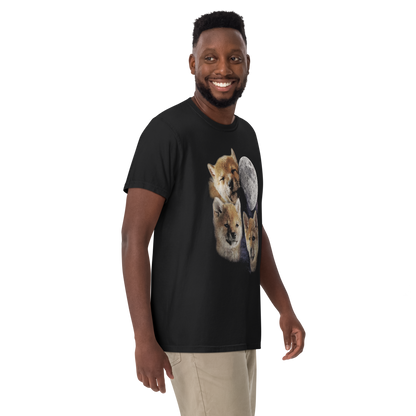 Vintage-Inspired “Howling at the Moon” Shiba Tee