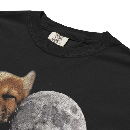 Vintage-Inspired “Howling at the Moon” Shiba Tee