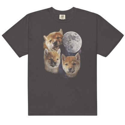 Vintage-Inspired “Howling at the Moon” Shiba Tee