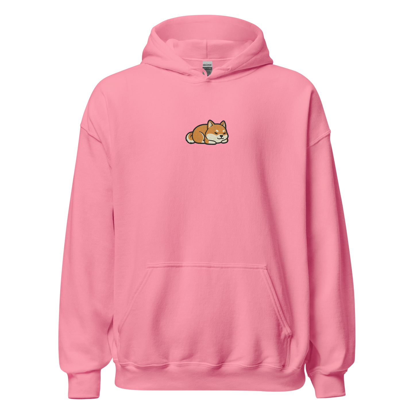 Sleeping Shiba Embroidered Hoodie