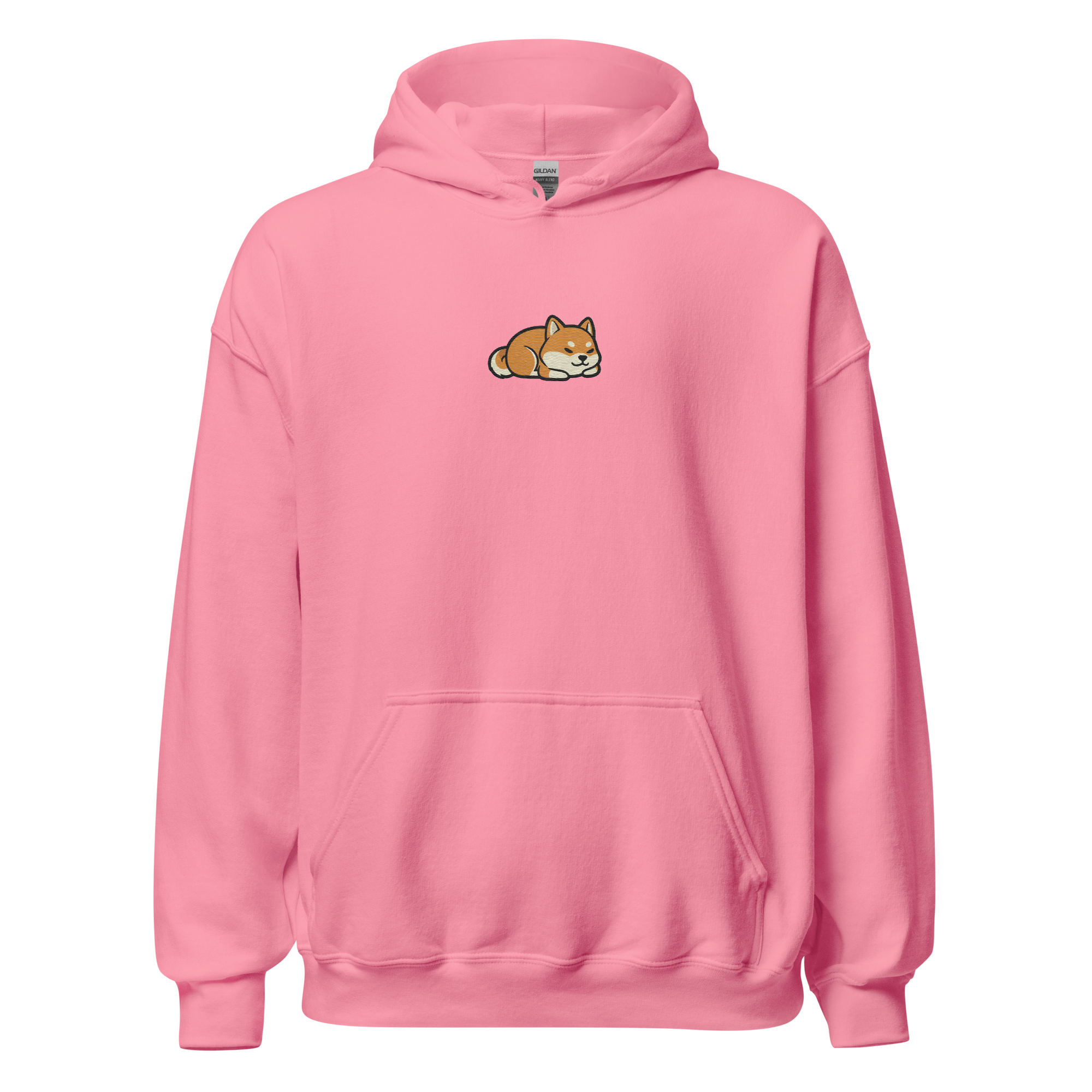 Sleeping Shiba Embroidered Hoodie