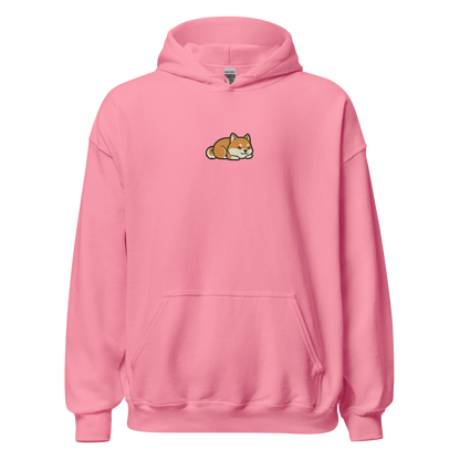 Sleeping Shiba Embroidered Hoodie