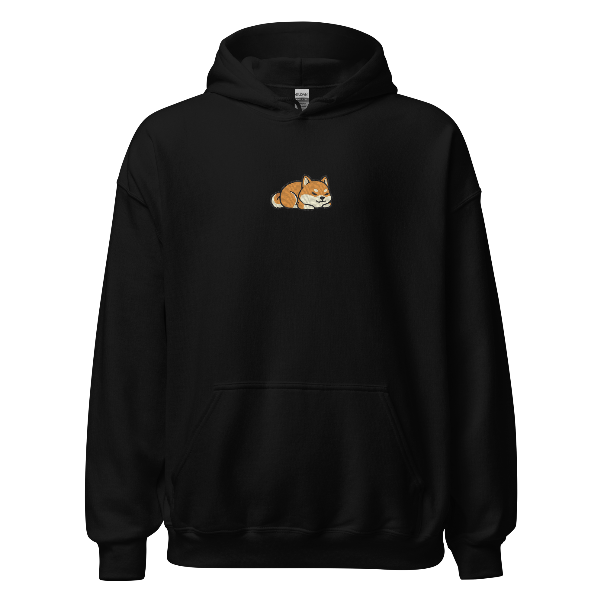 Sleeping Shiba Embroidered Hoodie