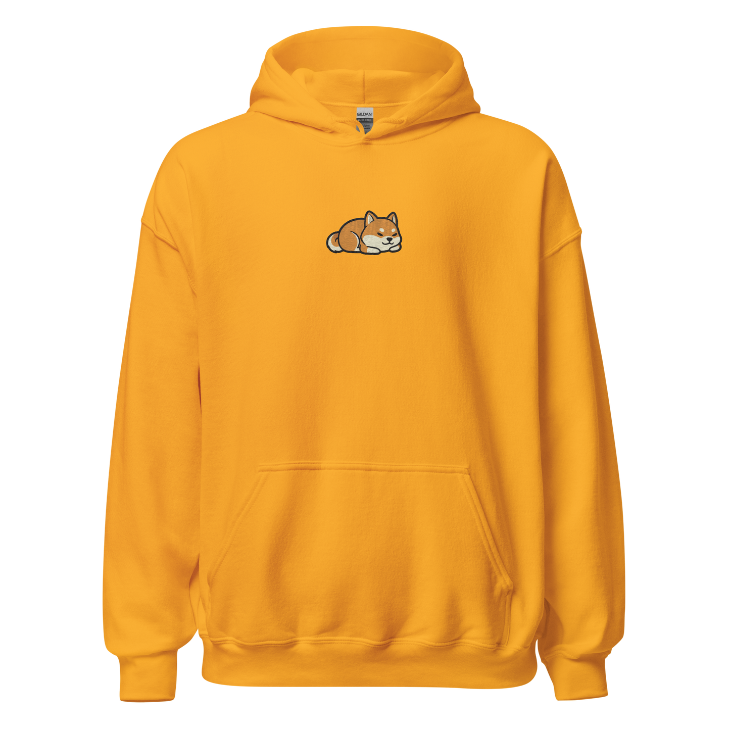 Sleeping Shiba Embroidered Hoodie
