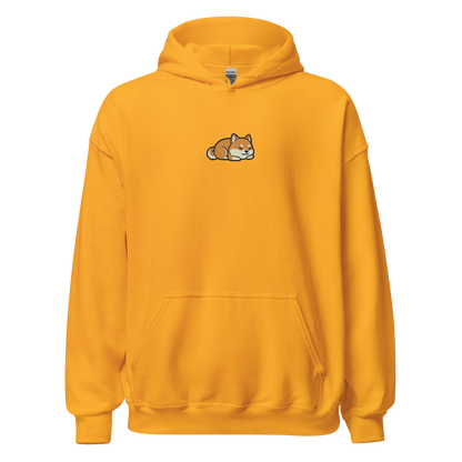 Sleeping Shiba Embroidered Hoodie