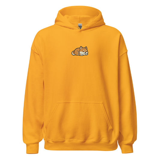 Sleeping Shiba Embroidered Hoodie