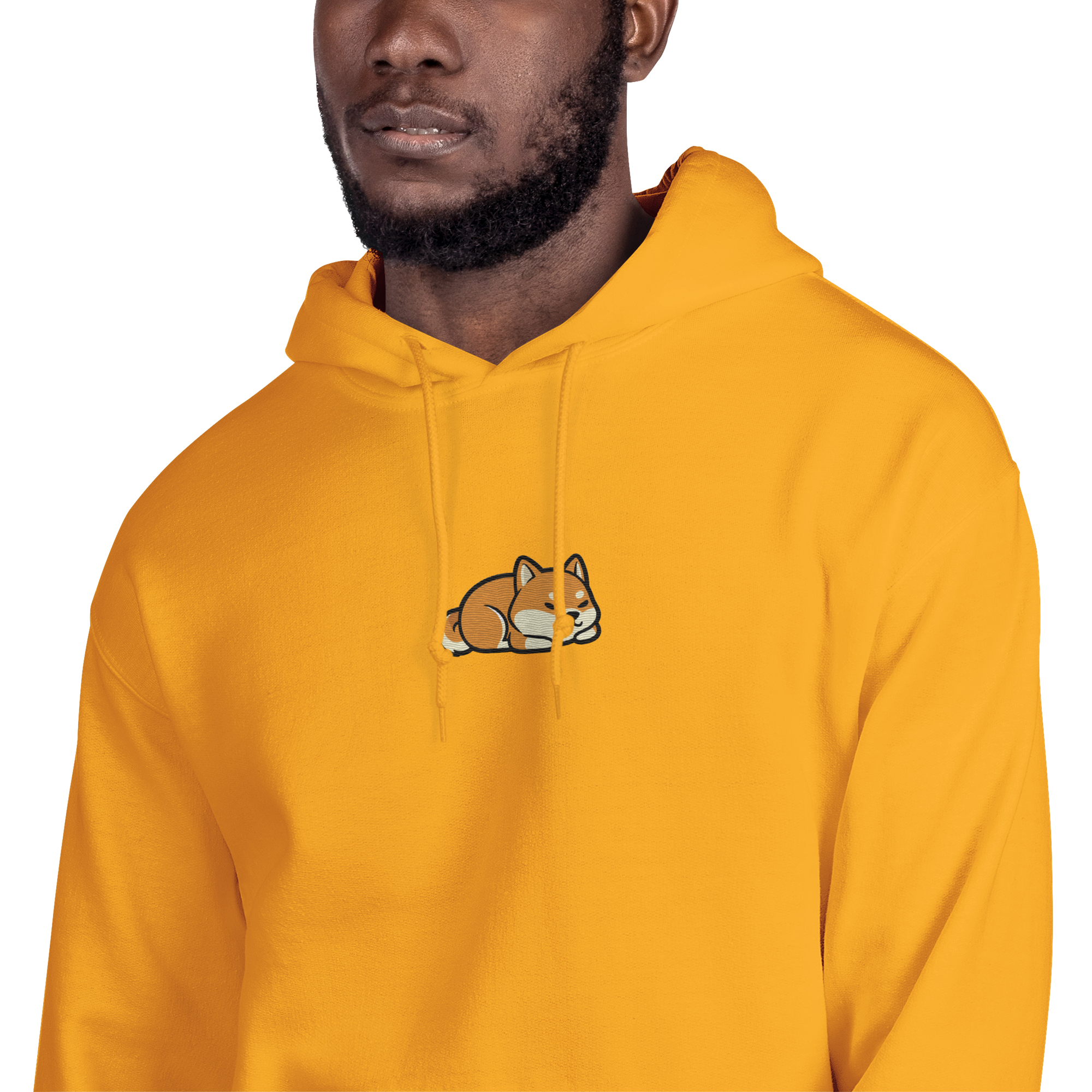 Sleeping Shiba Embroidered Hoodie