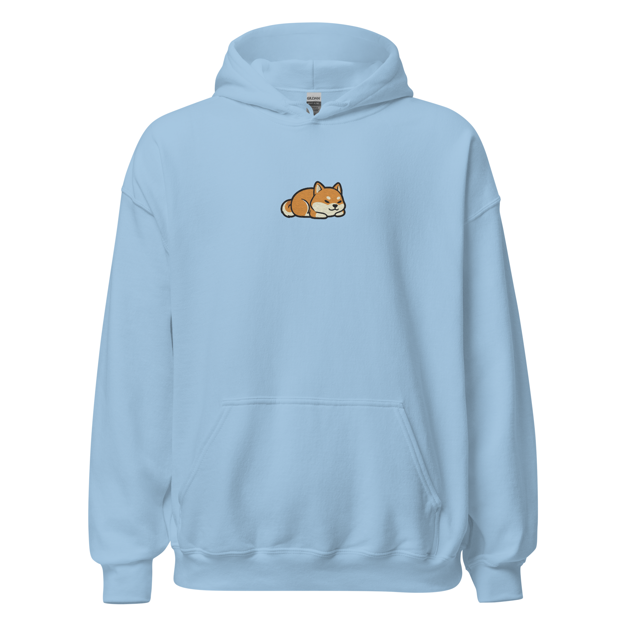 Sleeping Shiba Embroidered Hoodie