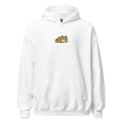 Sleeping Shiba Embroidered Hoodie